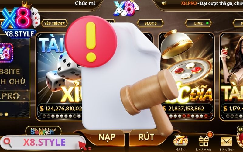 Chính sách miễn trừ trách nhiệm cổng game X8
